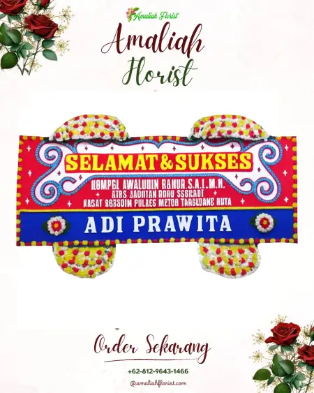 Papan Bunga Ucapan Selamat Wek Vi